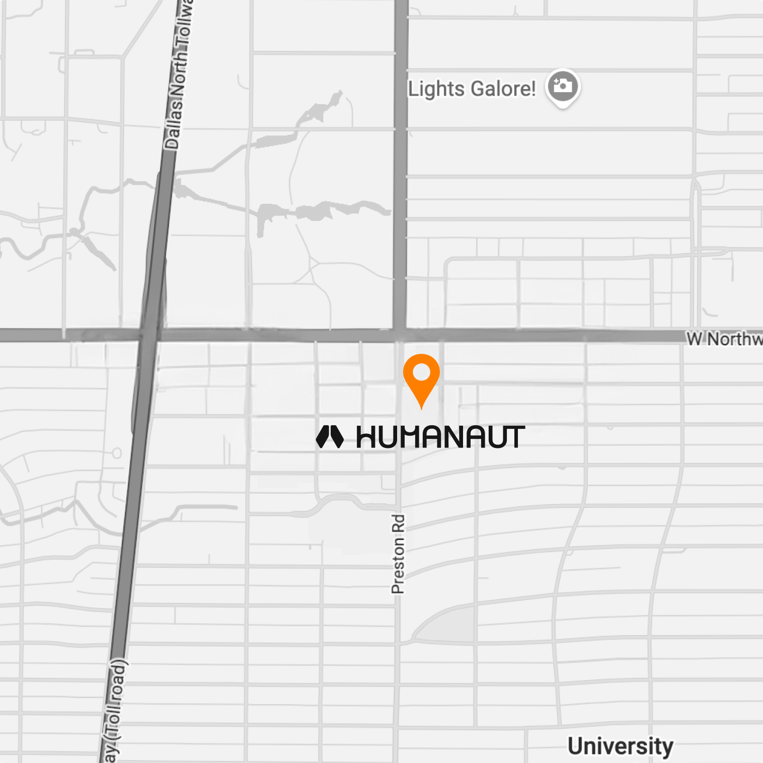 Map showing a Humanaut Health location